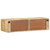 Wall-mounted TV Cabinet 100x32x25 cm Solid Wood Rough Mango