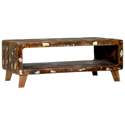 Coffee Table Multicolour 90 x 50 x 35 cm Solid Reclaim Wood