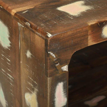 Coffee Table Multicolour 50 x 50 x 35 cm Solid Reclaim Wood
