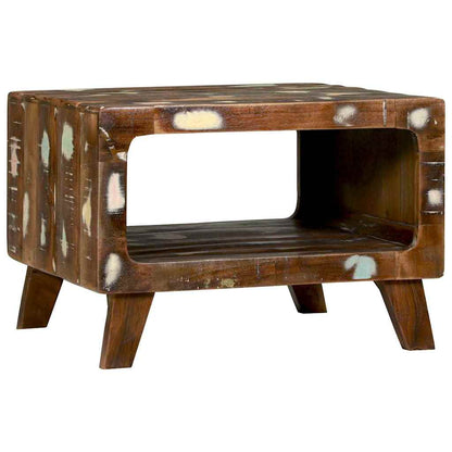 Coffee Table Multicolour 50 x 50 x 35 cm Solid Reclaim Wood