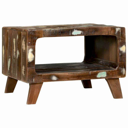 Coffee Table Multicolour 50 x 50 x 35 cm Solid Reclaim Wood