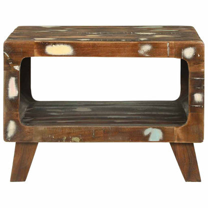 Coffee Table Multicolour 50 x 50 x 35 cm Solid Reclaim Wood