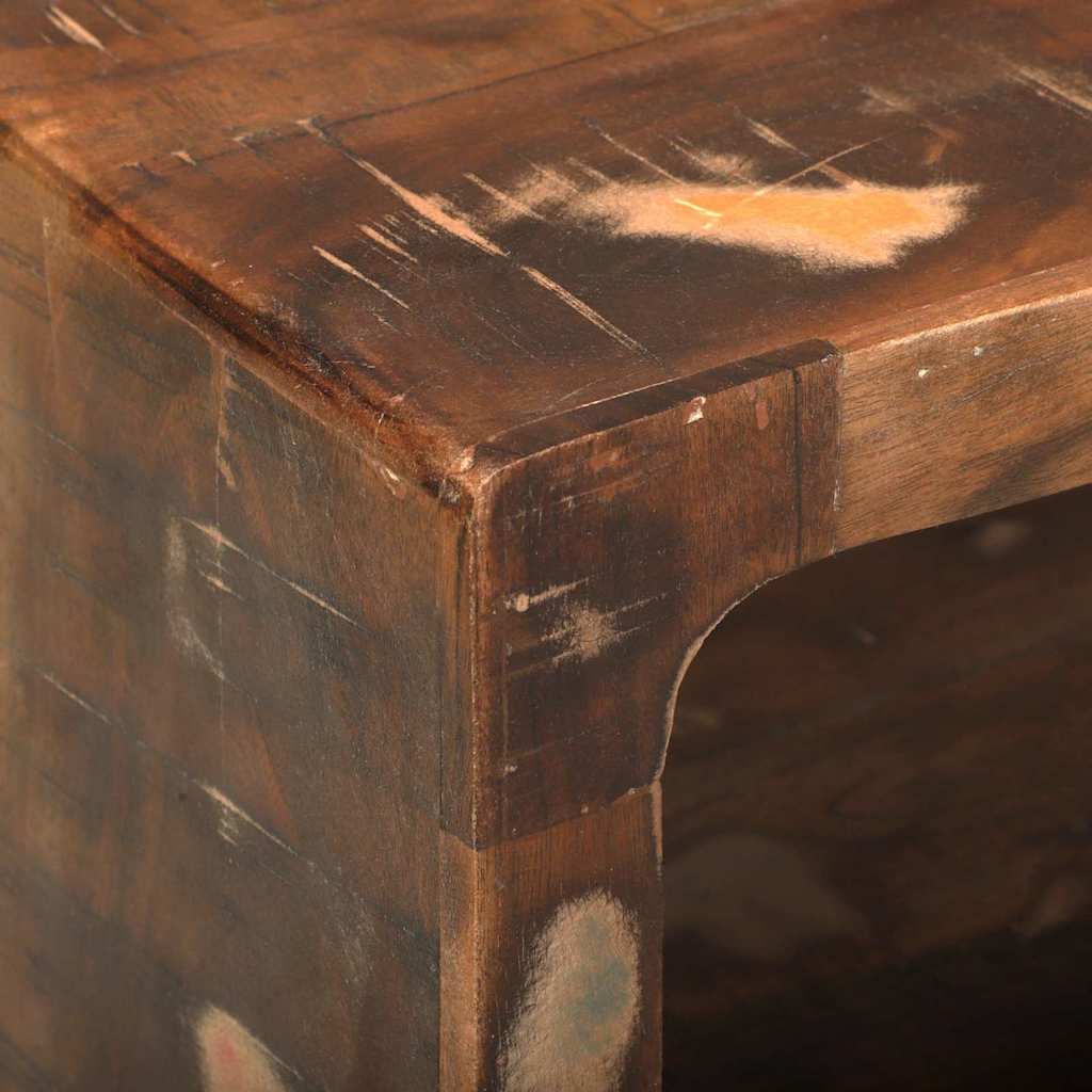 TV Cabinet Multicolour 60 x 30 x 25 cm Solid Reclaim wood