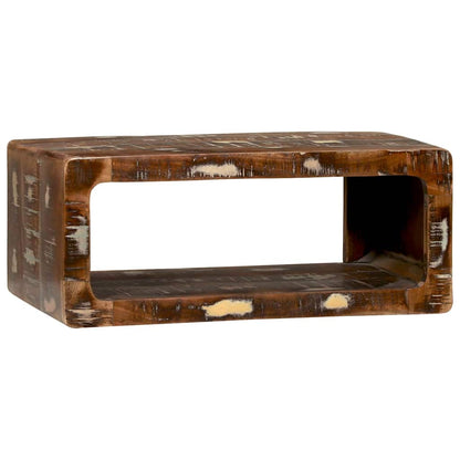 TV Cabinet Multicolour 60 x 30 x 25 cm Solid Reclaim wood