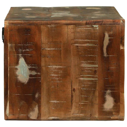 TV Cabinet Multicolour 60 x 30 x 25 cm Solid Reclaim wood