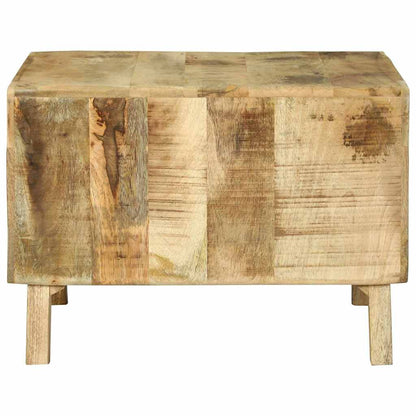 Coffee Table Brown 50 x 50 x 35 cm Solid Mango Wood