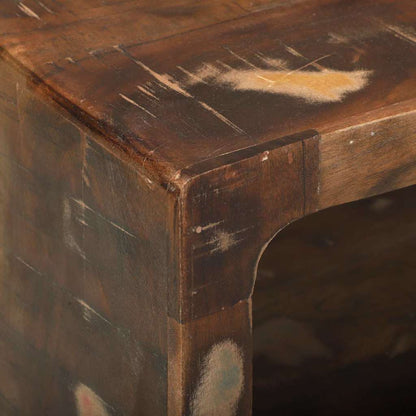 TV Cabinet Multicolour 80 x 30 x 25 cm Solid Reclaim wood