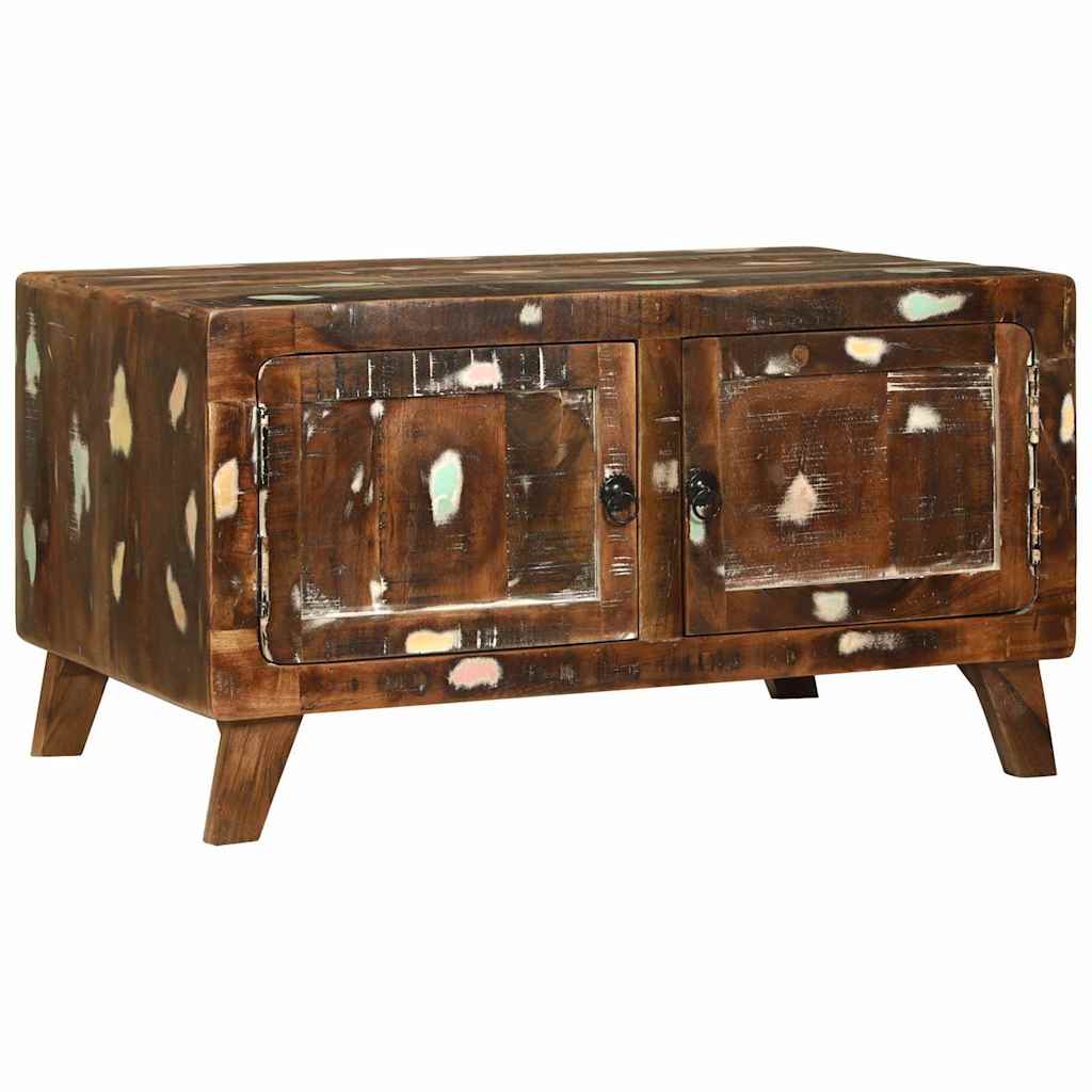 Coffee Table Multicolour 80 x 54 x 45 cm Solid Reclaim Wood