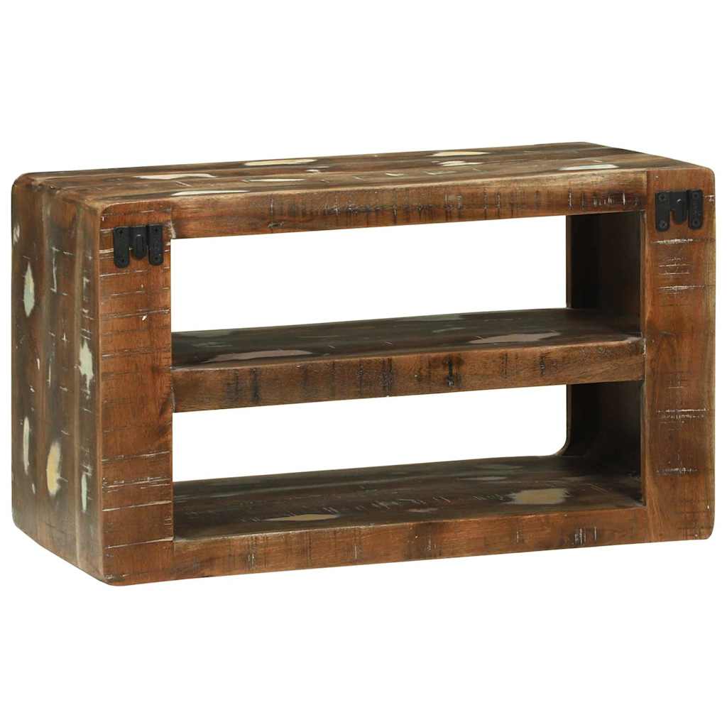 TV Cabinet Multicolour 60 x 32 x 36 cm Solid Reclaim wood