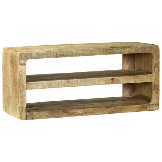 TV Cabinet with Shelf Brown 80 x 32 x 36 cm Solid Mango wood
