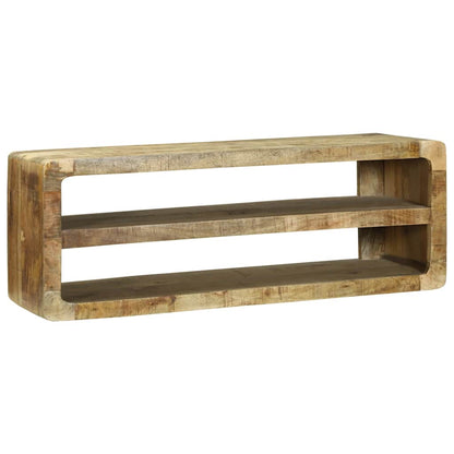 TV Cabinet with Shelf Brown 100 x 32 x 36 cm Solid Mango wood