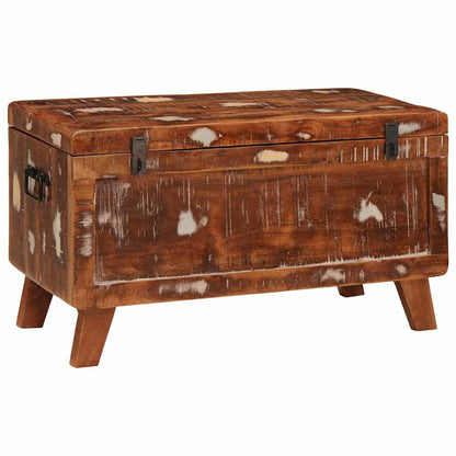 Storage Box with Storage 70 x 35 x 40 cm Solid reclaimed wood