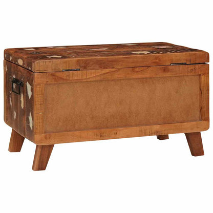 Storage Box with Storage 70 x 35 x 40 cm Solid reclaimed wood