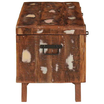 Storage Box with Storage 70 x 35 x 40 cm Solid reclaimed wood