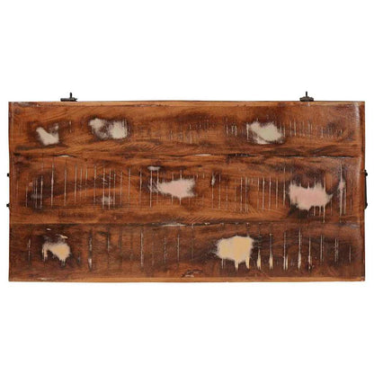 Storage Box with Storage 70 x 35 x 40 cm Solid reclaimed wood