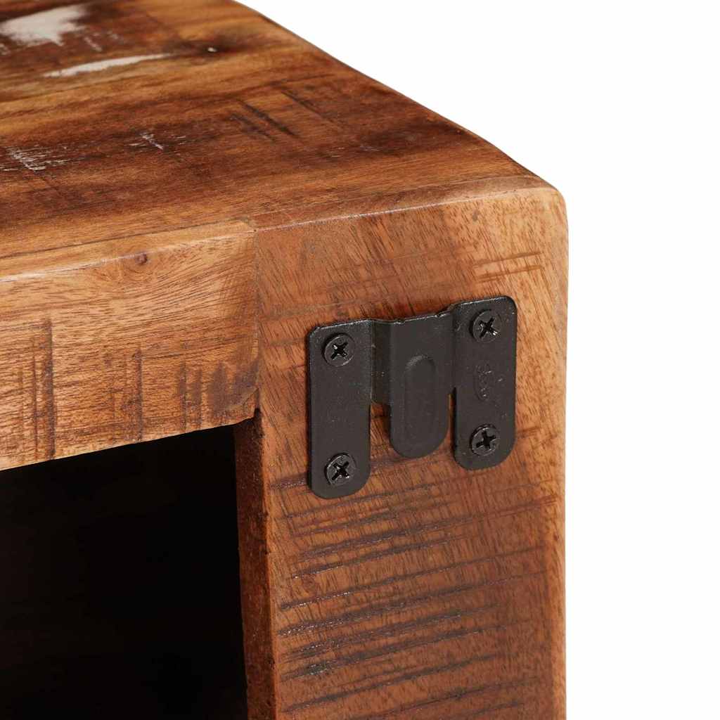 Wine Rack with Storage Brown 44 x 30 x 35 cm Solid Reclaim Wood
