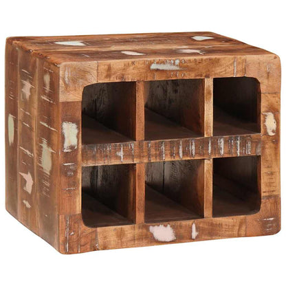 Wine Rack with Storage Brown 44 x 30 x 35 cm Solid Reclaim Wood