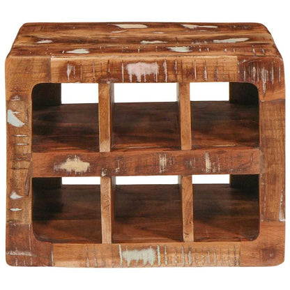 Wine Rack with Storage Brown 44 x 30 x 35 cm Solid Reclaim Wood