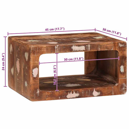 Bedside Table 2 pcs Brown 45 x 30 x 24 cm Solid Reclaim Wood