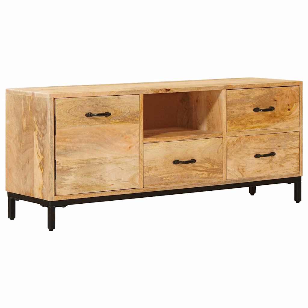TV Stands with Drawer Brown 110 x 30 x46 cm Solid Mango Wood