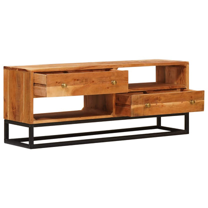 TV Cabinet Natural 110 x 30 x 44 cm Solid Acacia Wood