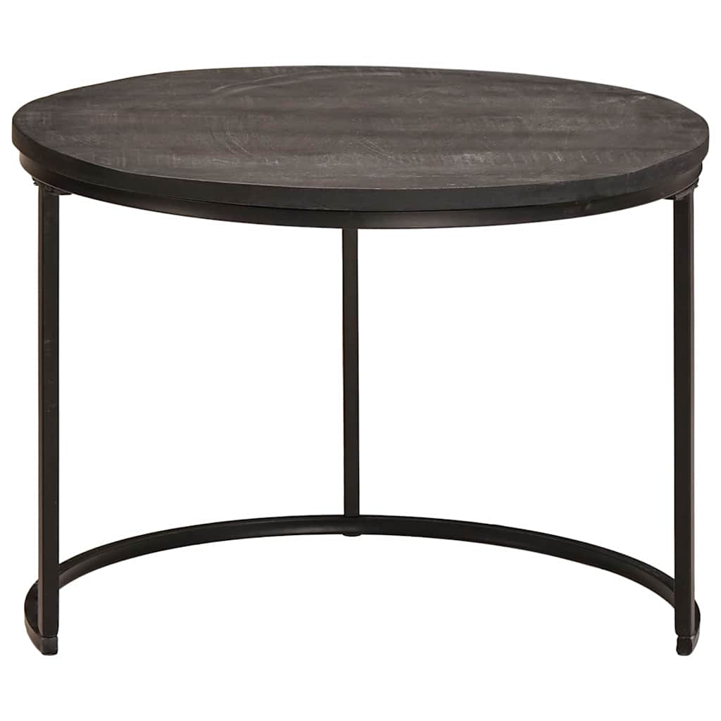 Nesting Coffee Tables 3 pcs Black 54 x 54 x 40 cm