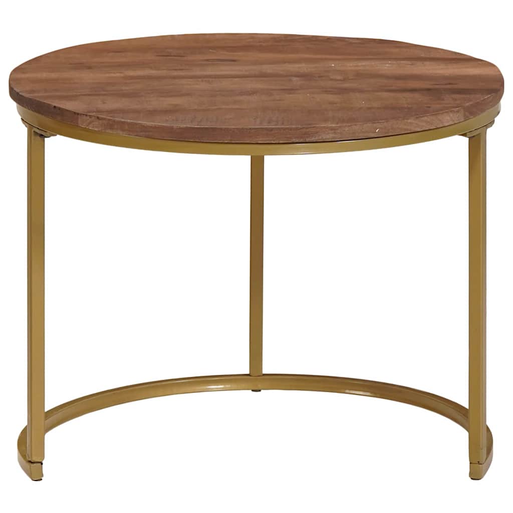 Nesting Coffee Tables 2 pcs Dark Brown 50 x 50 x 40 cm