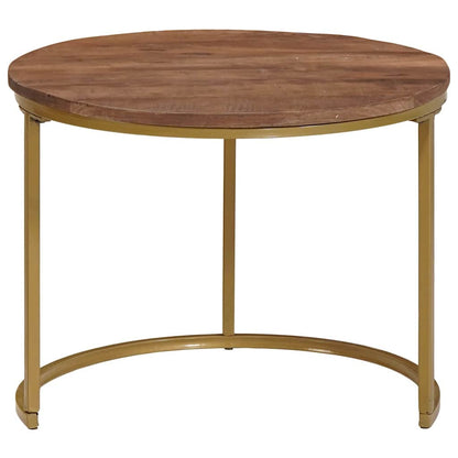 Nesting Coffee Tables 2 pcs Dark Brown 50 x 50 x 40 cm