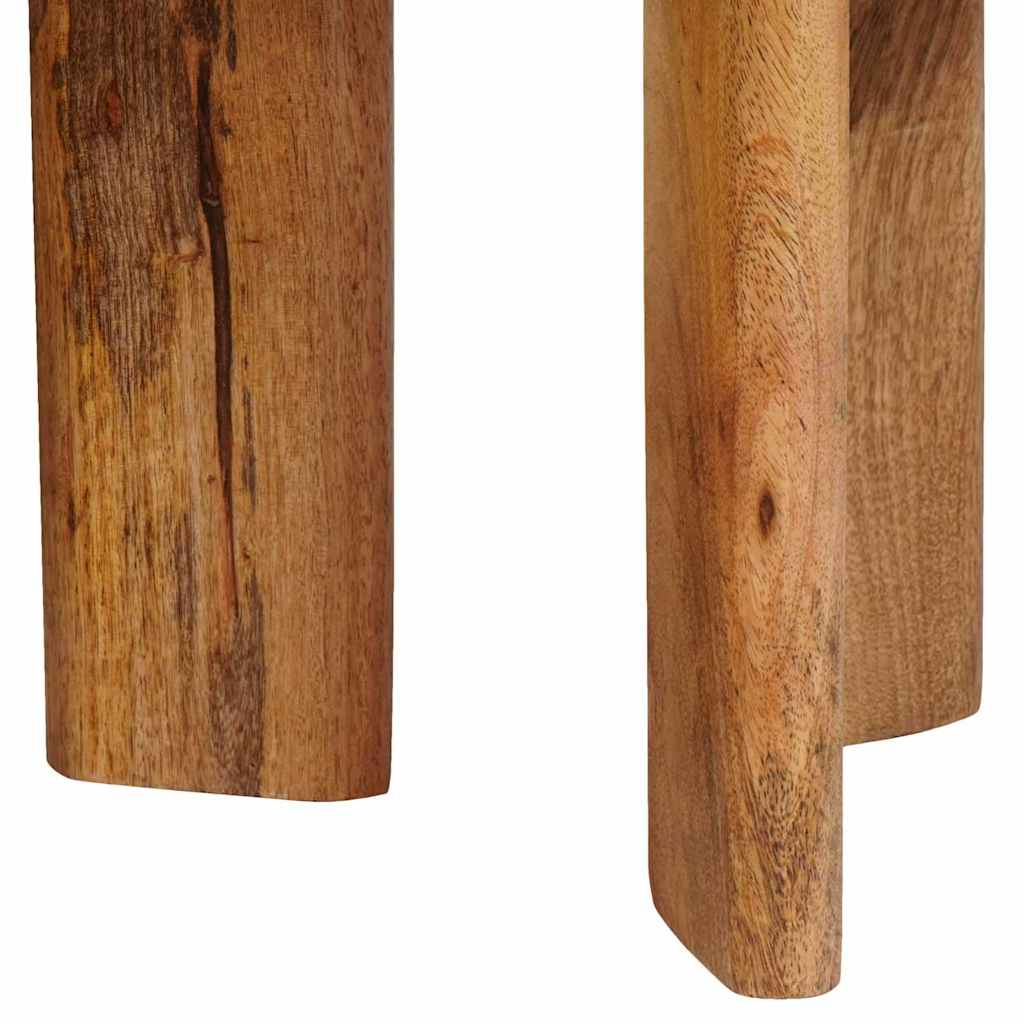 Nesting Coffee Tables 3 pcs Brown Solid Mango Wood