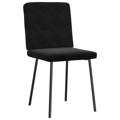 Dining Chairs 2 pcs Black Velvet