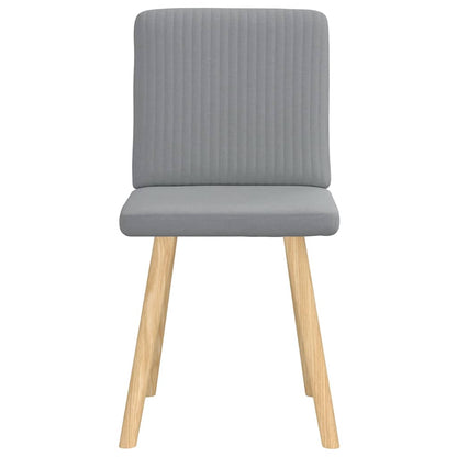 Dining Chairs 2 pcs Light Gray Fabric