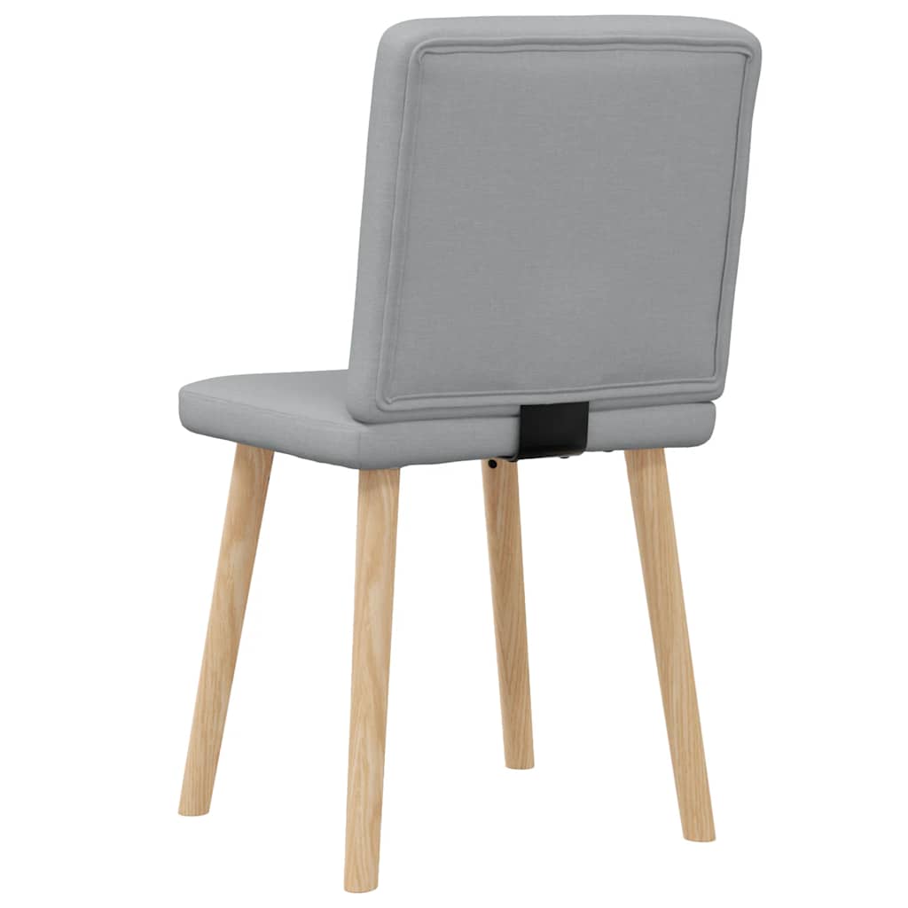 Dining Chairs 2 pcs Light Gray Fabric