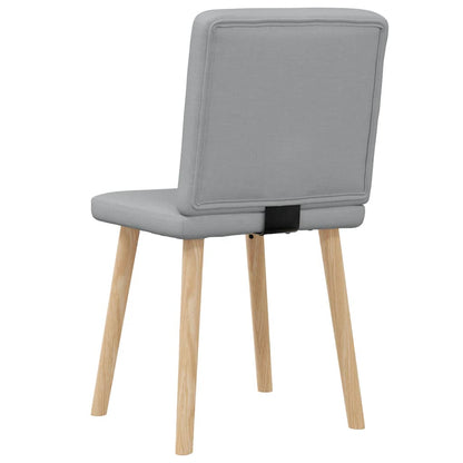 Dining Chairs 2 pcs Light Gray Fabric