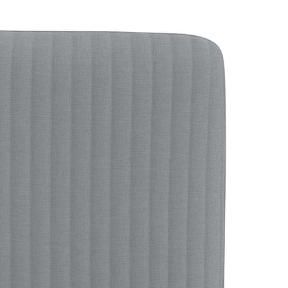 Dining Chairs 2 pcs Light Gray Fabric