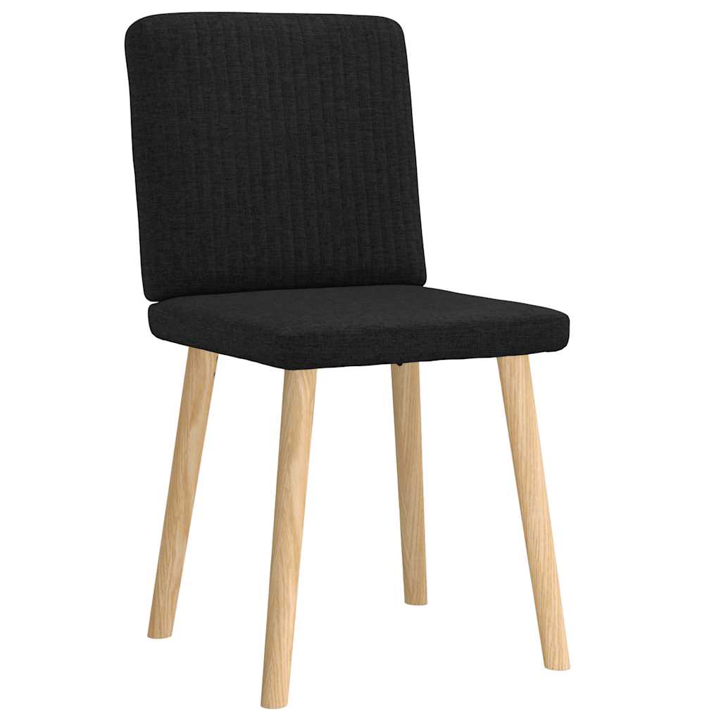 Dining Chairs 2 pcs Black Fabric