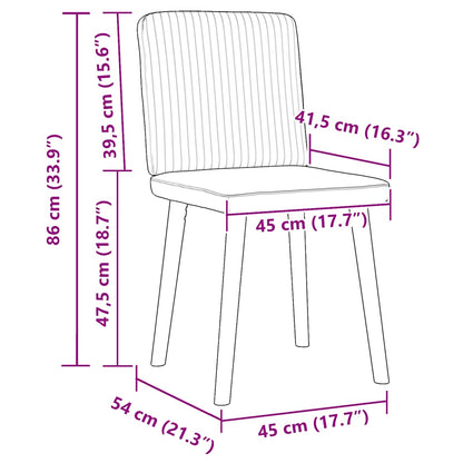 Dining Chairs 2 pcs Black Fabric