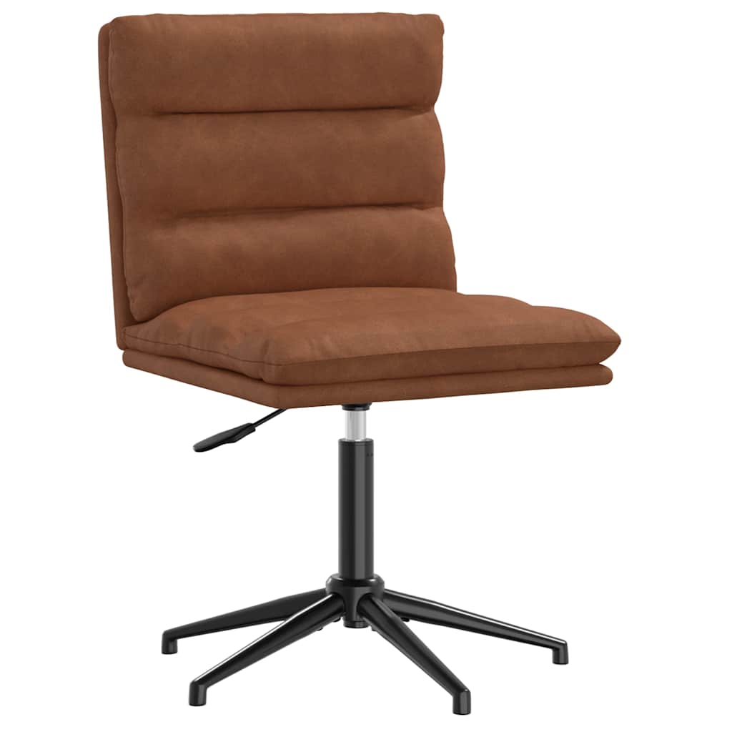 Dining Chair Brown Faux Leather
