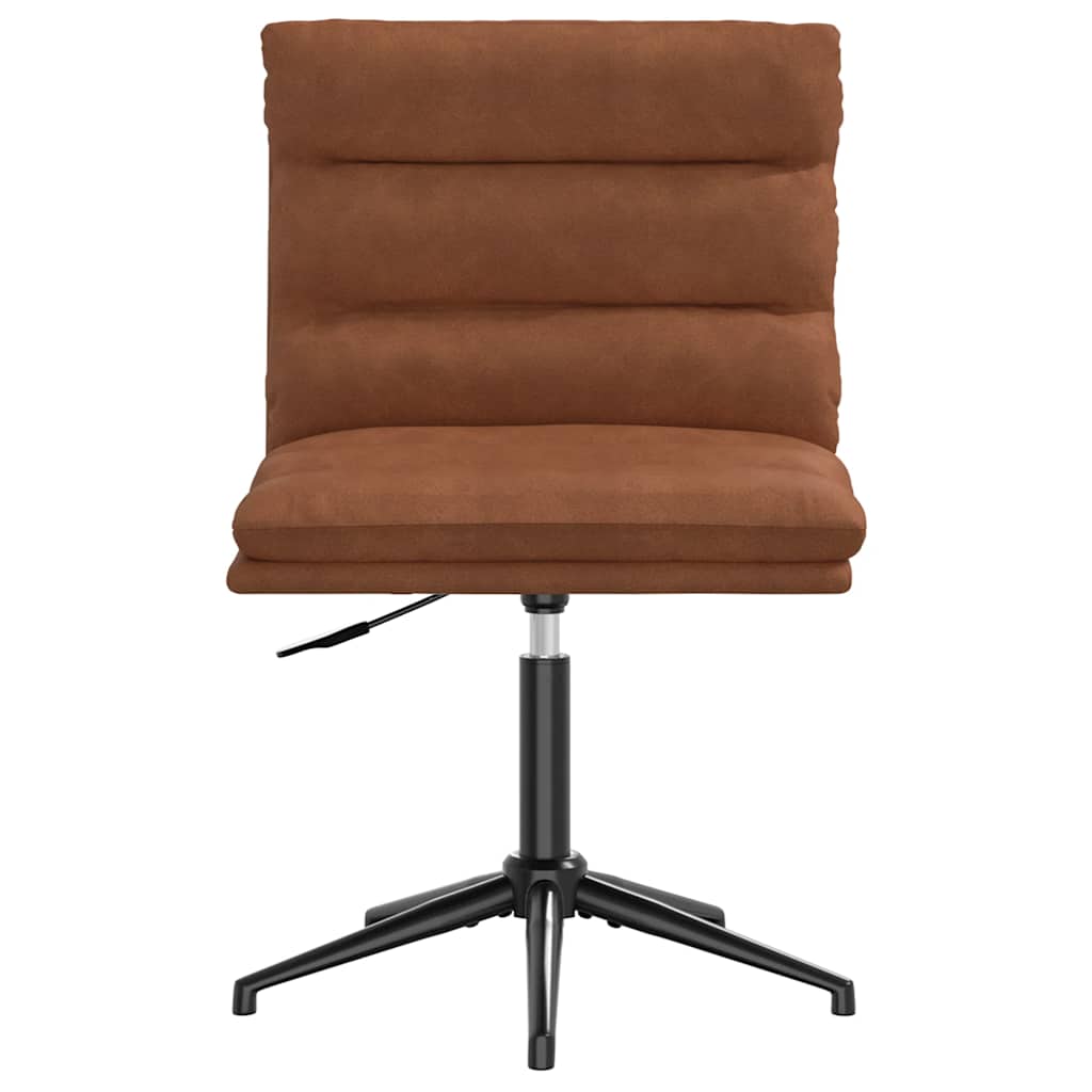 Dining Chair Brown Faux Leather