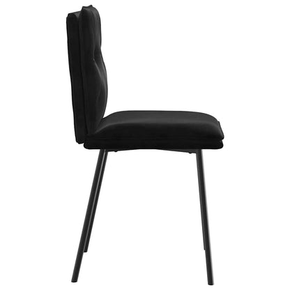 Dining Chairs 2 pcs Black Velvet