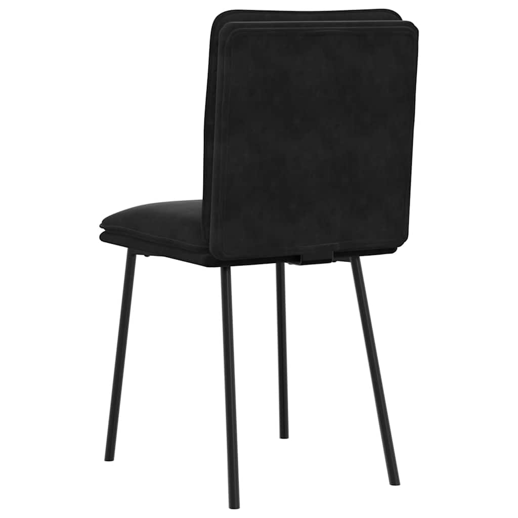 Dining Chairs 2 pcs Black Velvet