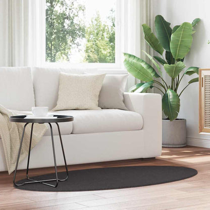 Carpet HUARTE Anthracite 80 x 150 cm 100% Polyester