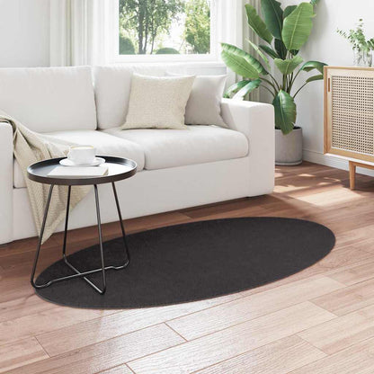 Carpet HUARTE Anthracite 80 x 150 cm 100% Polyester