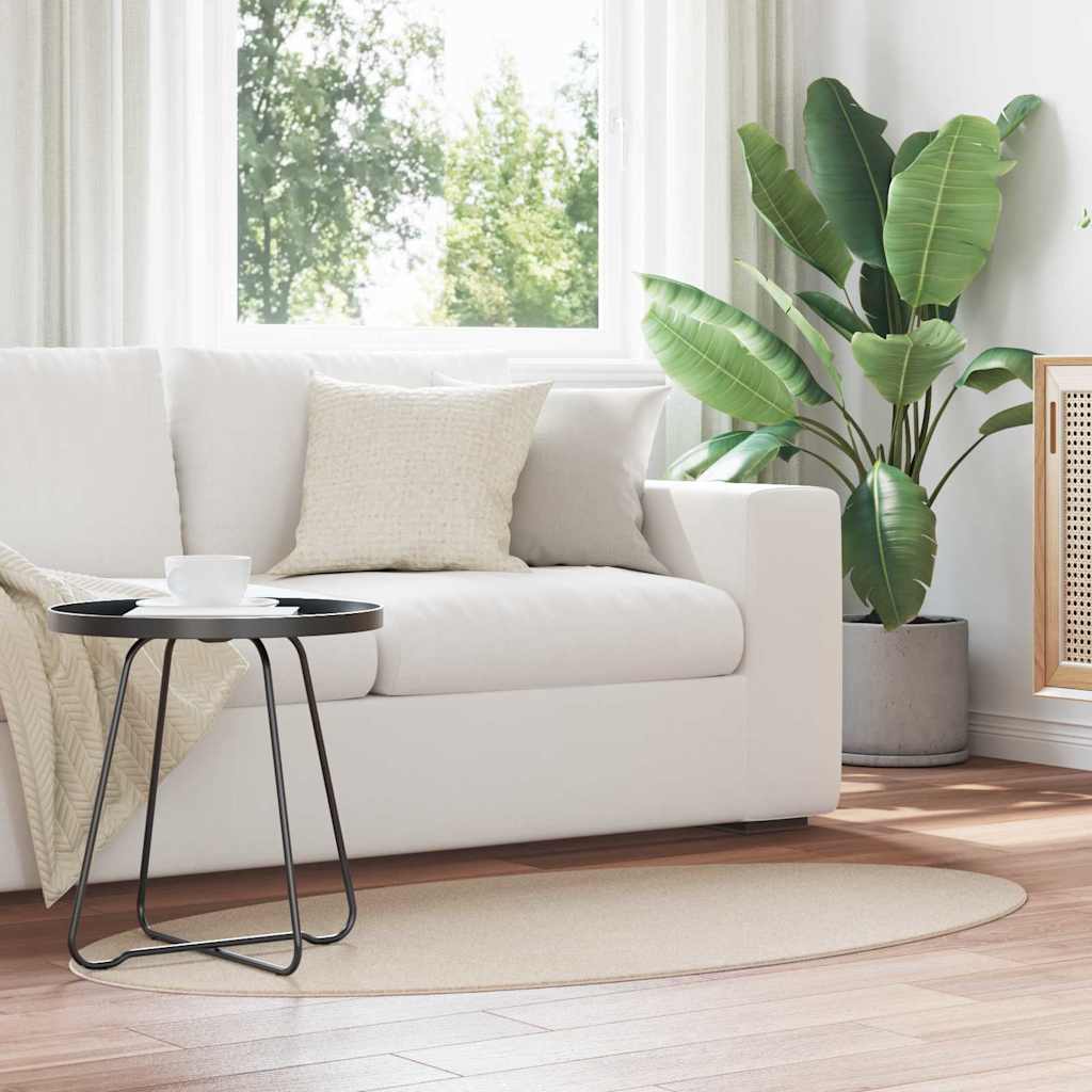 Carpet HUARTE Beige 80 x 150 cm 100% Polyester
