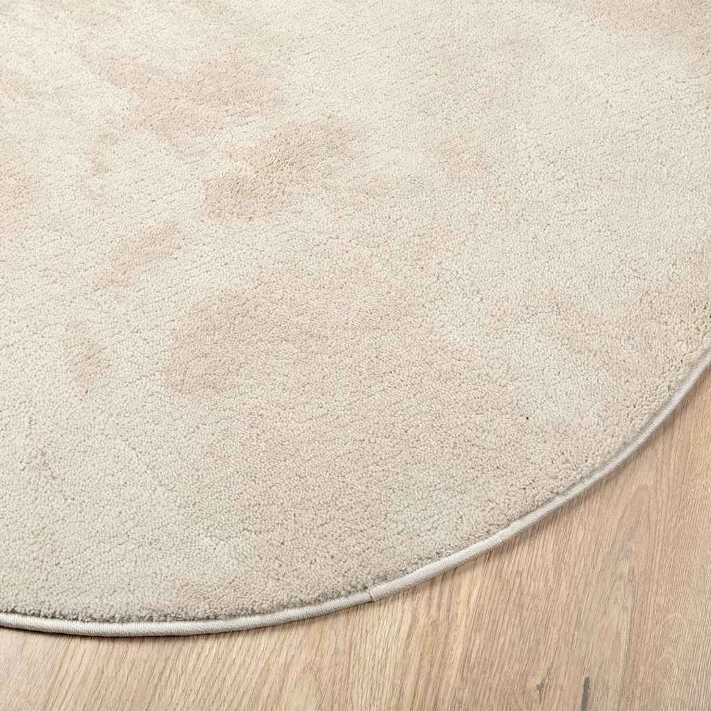Carpet HUARTE Beige 100 x 200 cm 100% Polyester