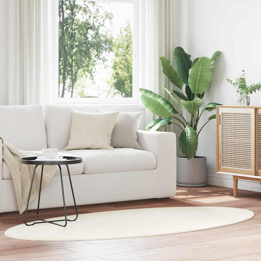 Carpet HUARTE Cream 120 x 170 cm 100% Polyester