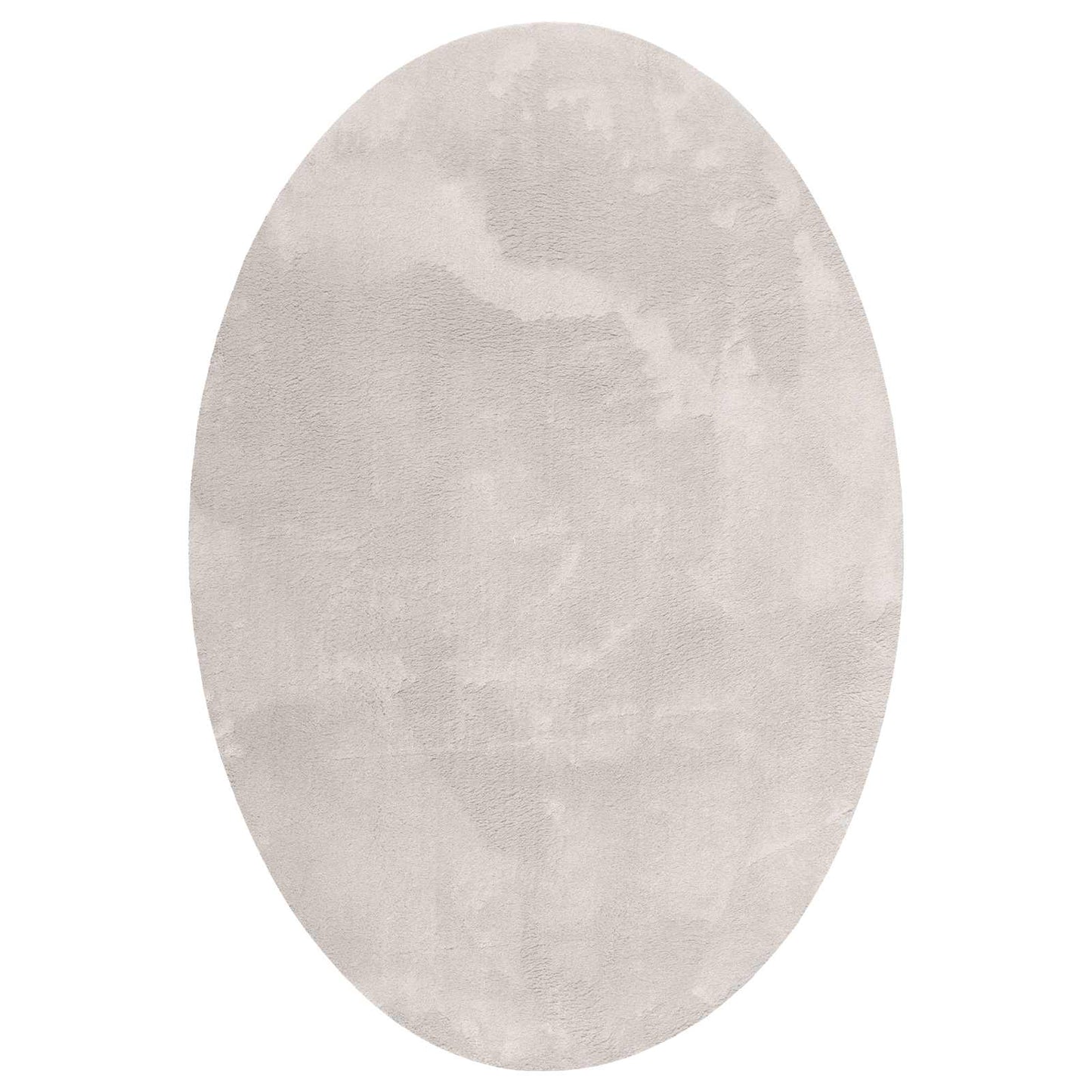 Area Rugs Oval HUARTE Sand 140 x 200 cm 100% Polyester