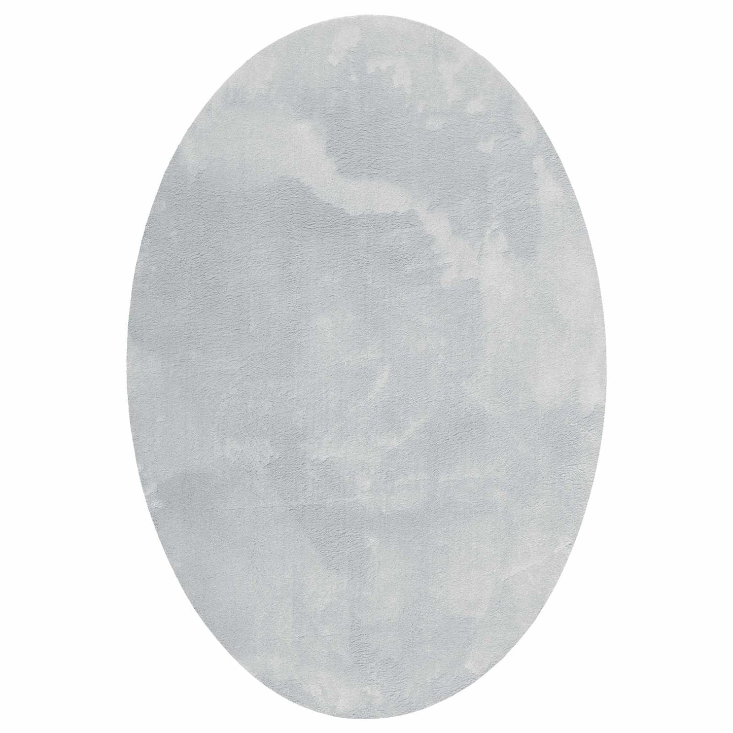Area Rugs Oval HUARTE Grey 120 x 170 cm 100% Polyester