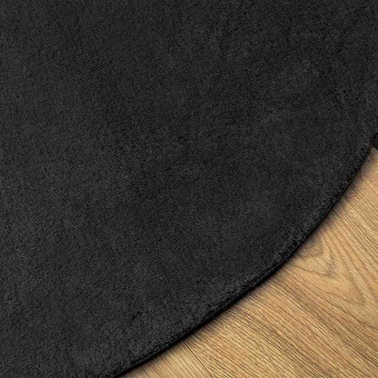 Carpet HUARTE Black 100 x 200 cm 100% Polyester