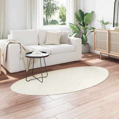 Area Rugs HUARTE Cream 80 x 150 cm Polyester
