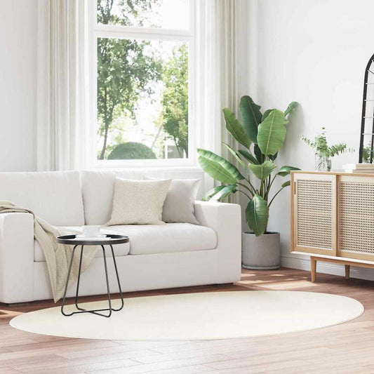 Carpet HUARTE Cream 140 x 200 cm Polyester